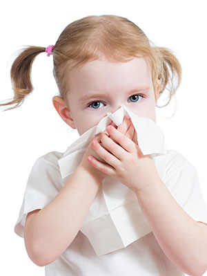 Nasal congestion in a child