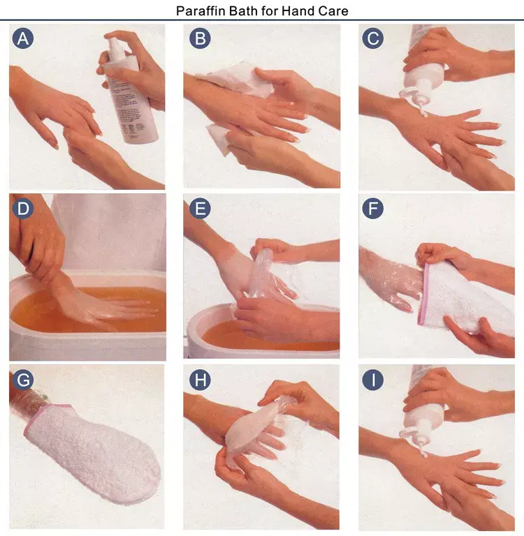 Paraffin therapy for hands at home