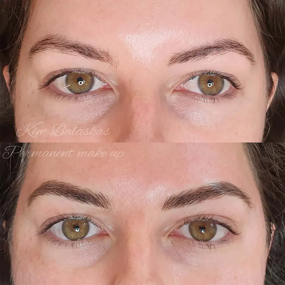 Permanent eye makeup