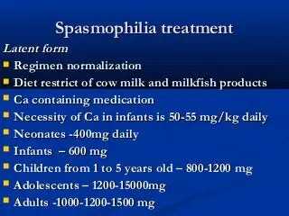 Spasmophilia in children