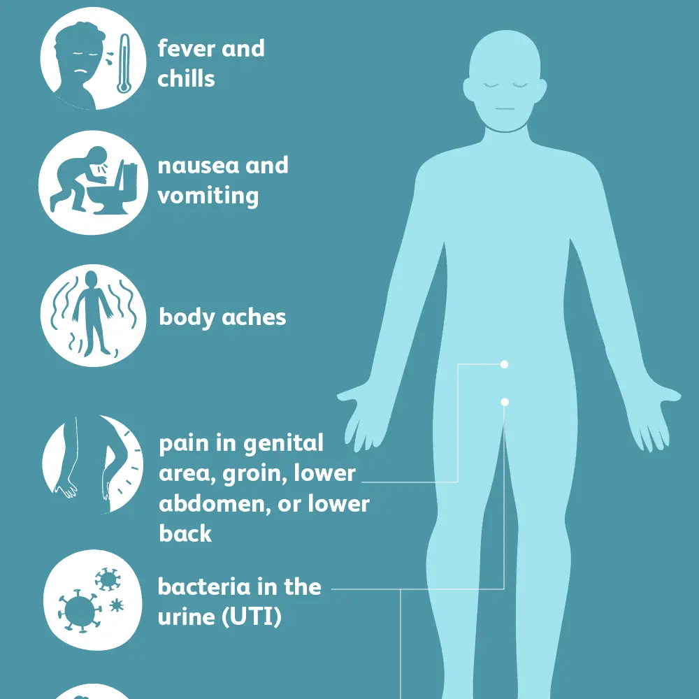 Symptoms of prostatitis in men