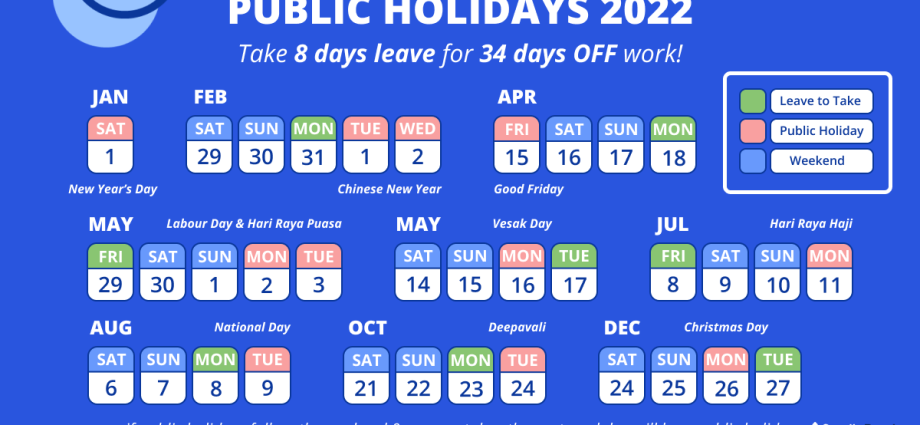 Weekends and public holidays in July 2022