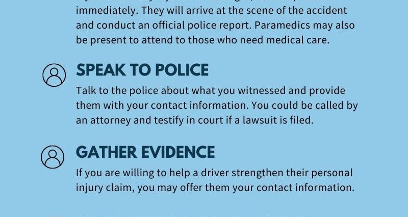 What to do if you witness an accident