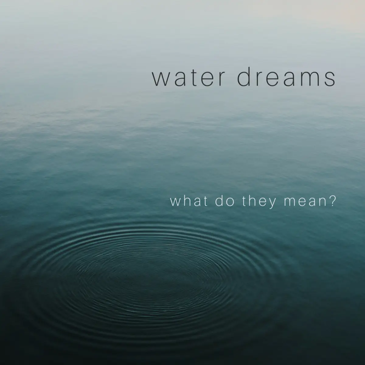 Why dream of water