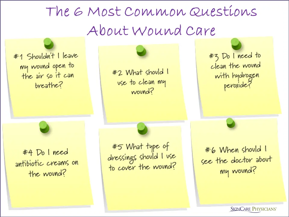 Wound care: advice from doctors