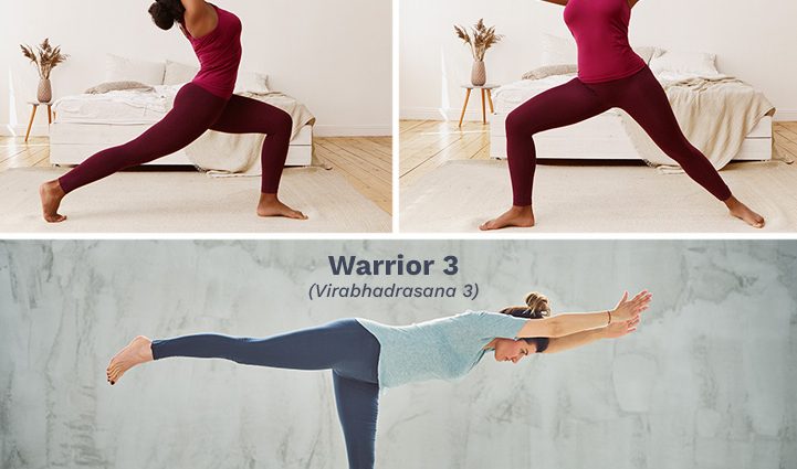 yoga warrior pose