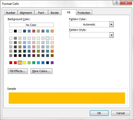 2 ways to change cell fill color in Excel based on their values