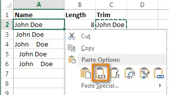 2 Ways to Remove Spaces Between Words or Numbers in Excel Cells