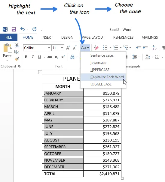 3 Ways to Change Character Case in Excel 2013, 2010 and 2007