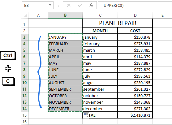3 Ways to Change Character Case in Excel 2013, 2010 and 2007