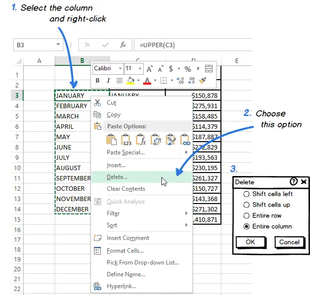 3 Ways to Change Character Case in Excel 2013, 2010 and 2007