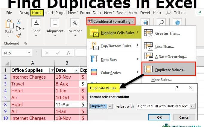 3 ways to find duplicates in Excel