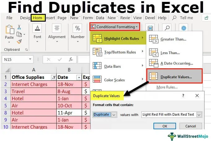 3 ways to find duplicates in Excel