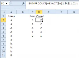 30 Excel Functions in 30 Days: Day One - EXACT