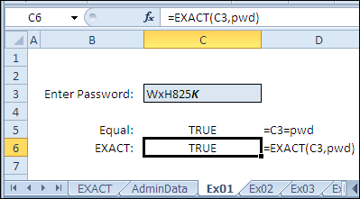 30 Excel functions in 30 days: EXACT