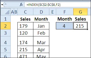 30 Excel functions in 30 days: INDEX