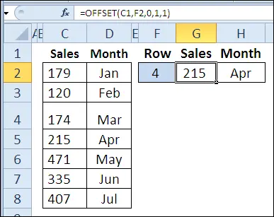 30 Excel functions in 30 days: OFFSET