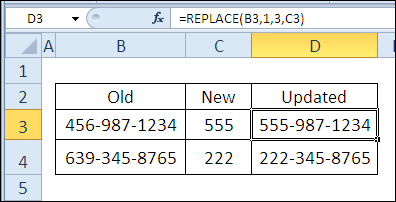 30 Excel functions in 30 days: REPLACE