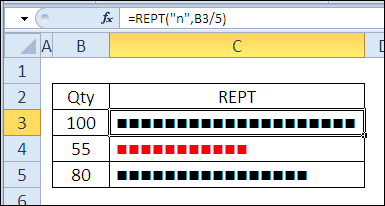 30 Excel functions in 30 days: REPT