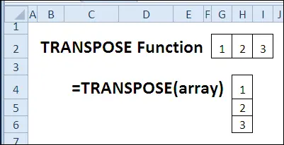 30 Excel functions in 30 days: TRANSPOSE