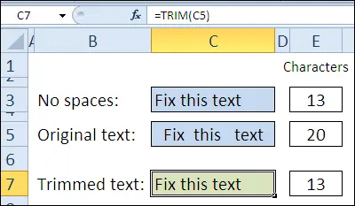 30 Excel functions in 30 days: TRIM