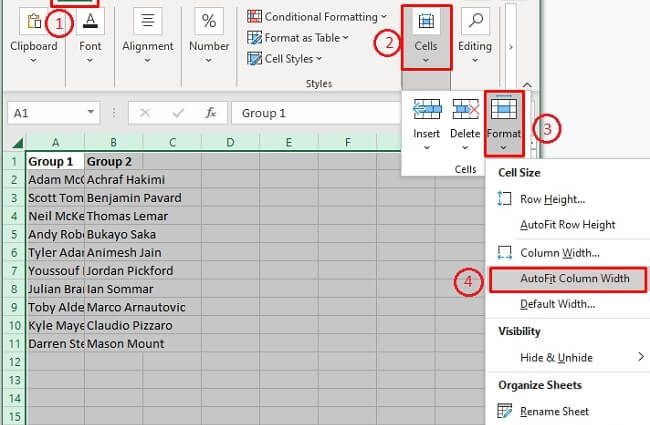 4 metode kako bi ćelije bile iste veličine u Excelu. Poravnajte ćelije na istu veličinu u Excelu