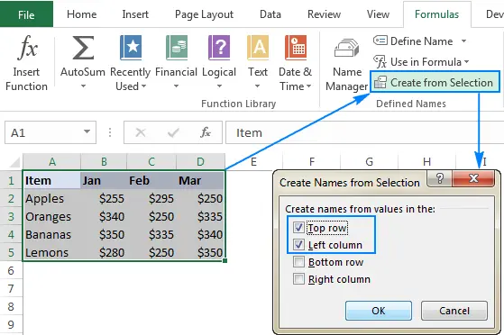 5 Useful Rules and Guidelines for Creating Cell and Range Names in Excel