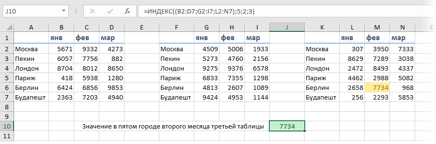 5 Ways to Use the INDEX Function