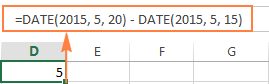 Adding and subtracting days, weeks, months and years in Excel