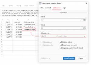 Adding and subtracting days, weeks, months and years in Excel