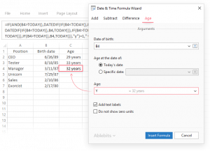 Adding and subtracting days, weeks, months and years in Excel