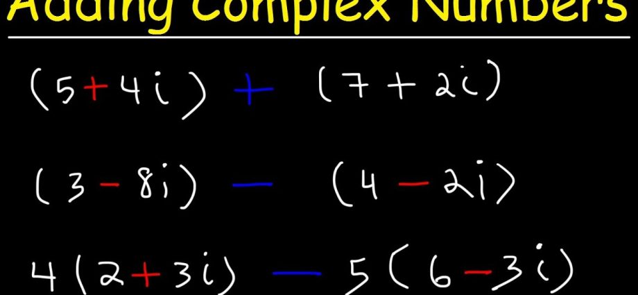 Addition and subtraction of complex numbers