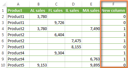 Alternating Rows and Columns in Excel