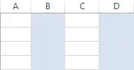 Alternating Rows and Columns in Excel