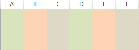 Alternating Rows and Columns in Excel