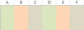 Alternating Rows and Columns in Excel