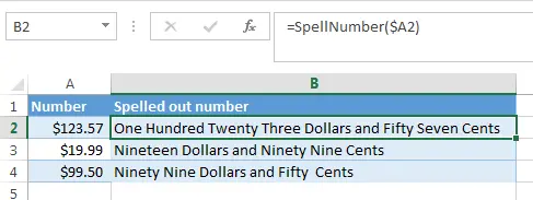 Amount in words in Excel. How to write amount in words in excel