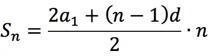 Arithmetic progression: definition, formulas, properties