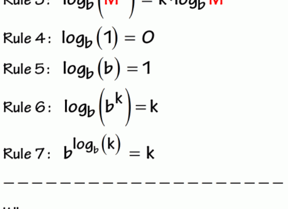 Basic logarithmic identity