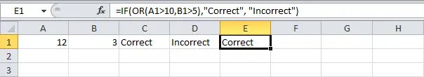 Boolean functions in Excel