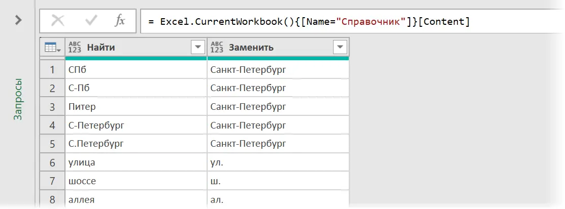 Bulk text replacement in Power Query with List.Accumulate function