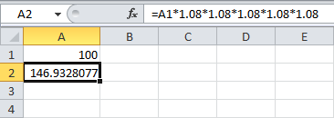 Calculating Compound Interest in Excel