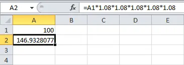 Calculating Compound Interest in Excel