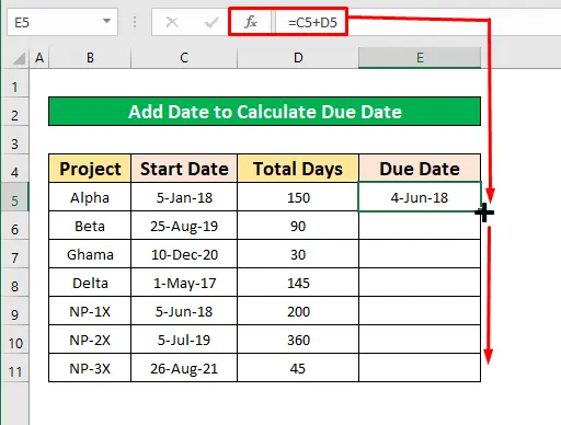 Calculating the desired date