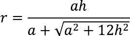 Calculator for calculating the radius of a ball (sphere) inscribed in a pyramid