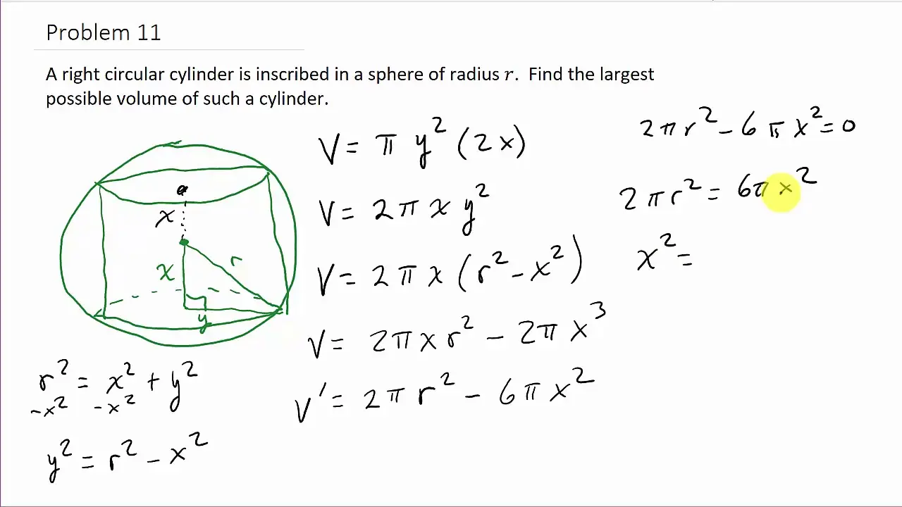 Calculator for calculating the radius of a sphere (ball) circumscribed about a cylinder