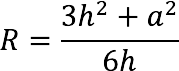 Calculator for calculating the radius of a sphere (ball) circumscribed around a pyramid