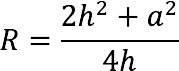 Calculator for calculating the radius of a sphere (ball) circumscribed around a pyramid