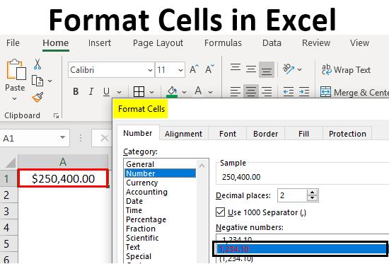 Changing cell format in Excel