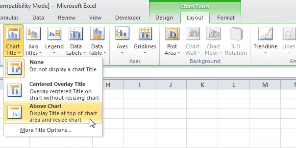 Charts in Excel